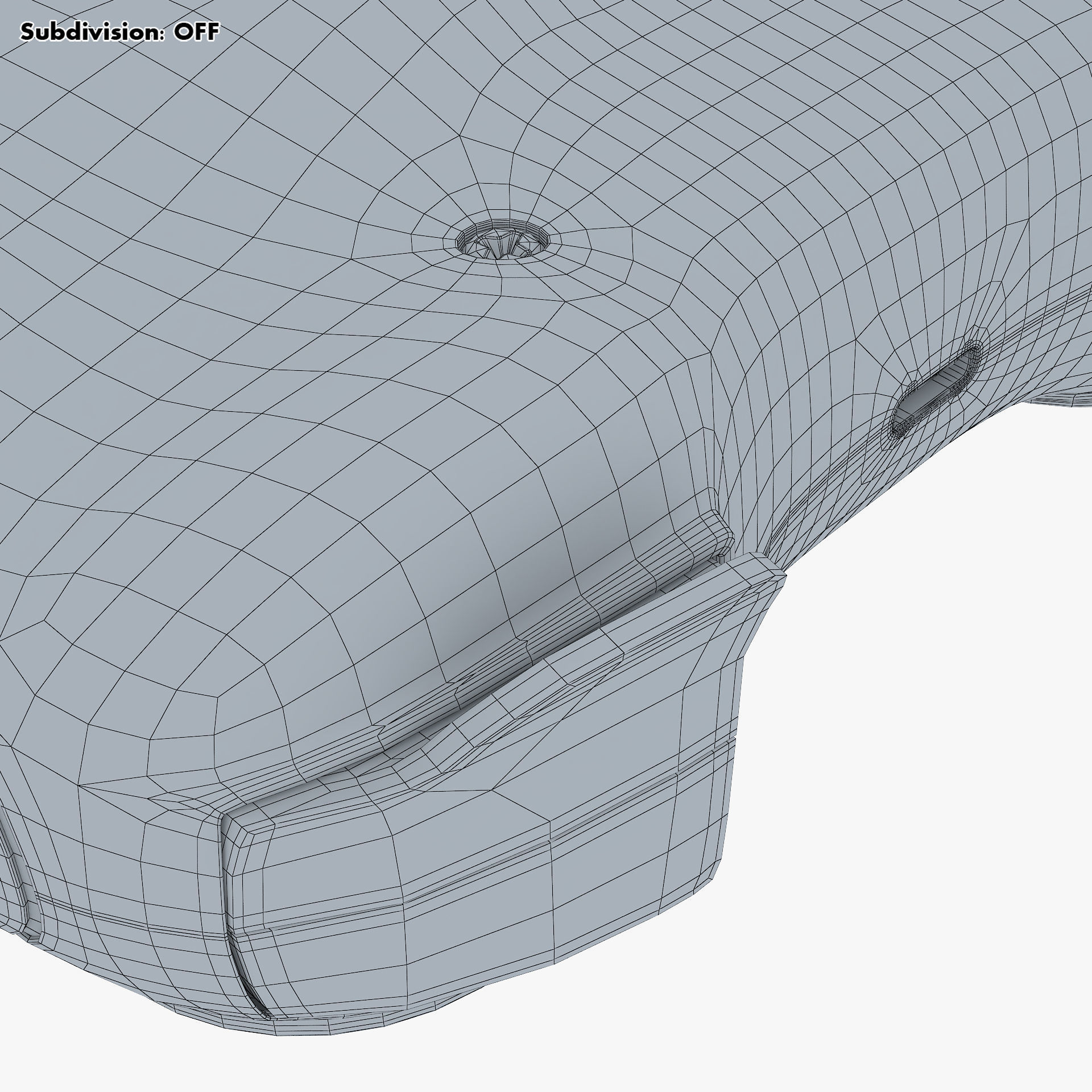 Generic Video Game Controller M 4 3D model_36