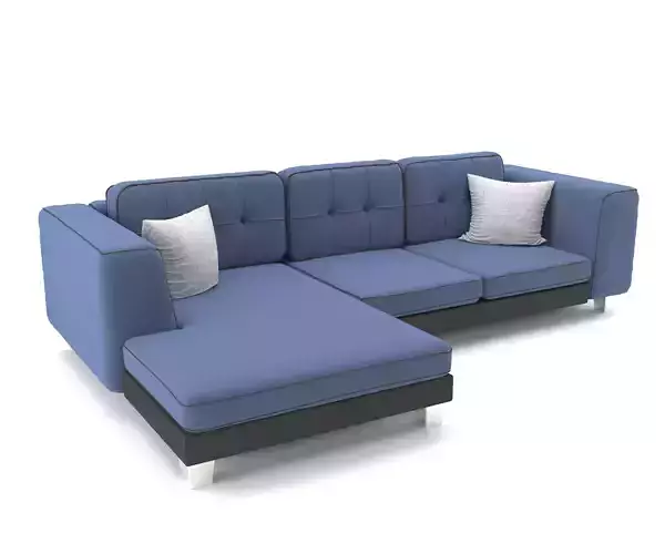 Sofa chaise lounge blue
