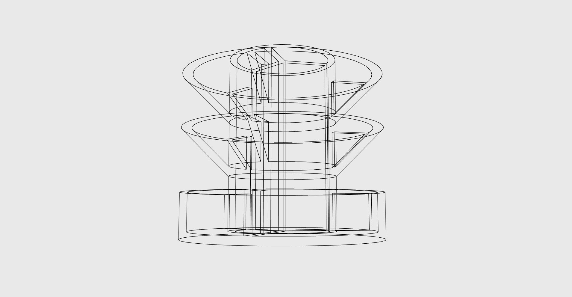 Pen holder stand easy print 3D print model_8