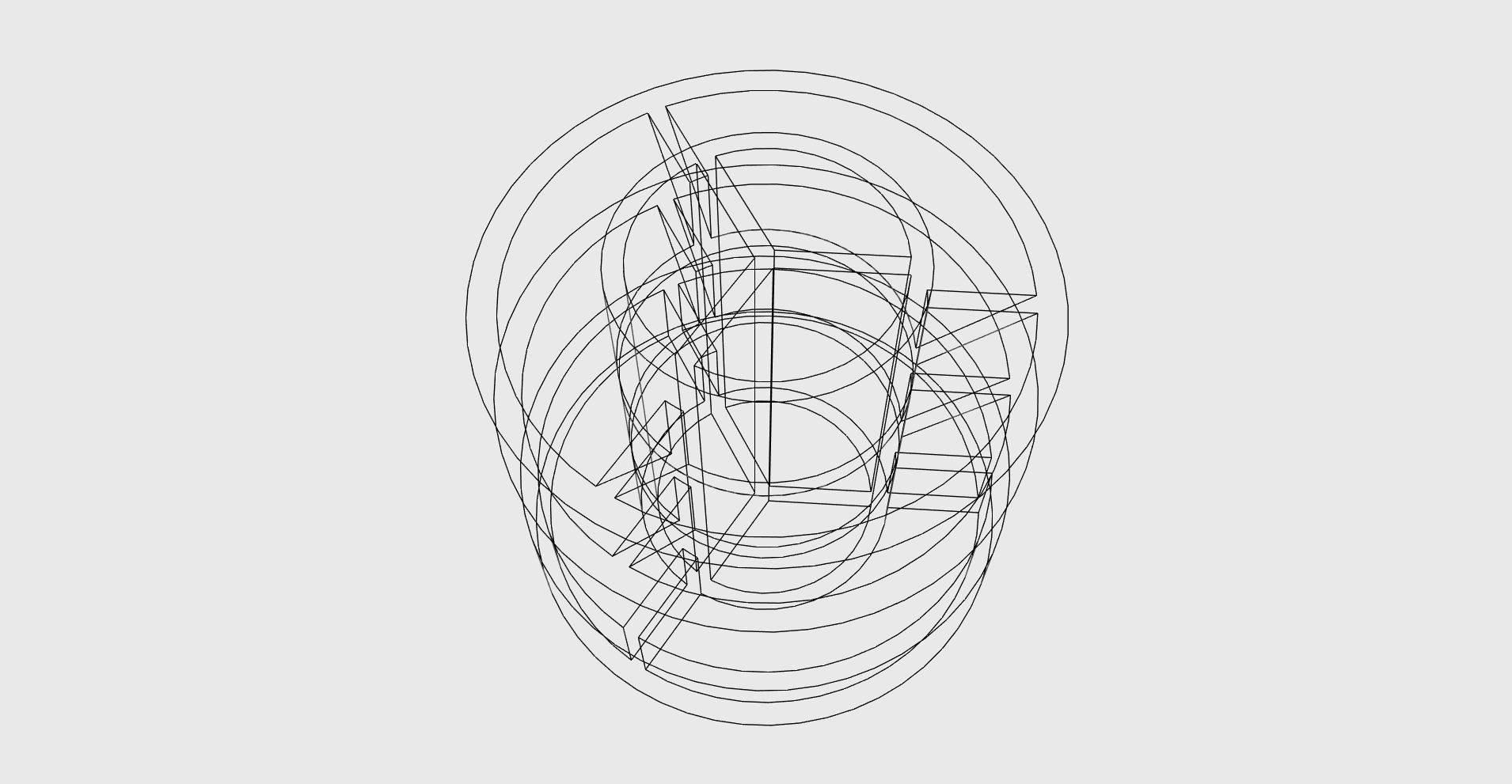 Pen holder stand easy print 3D print model_6