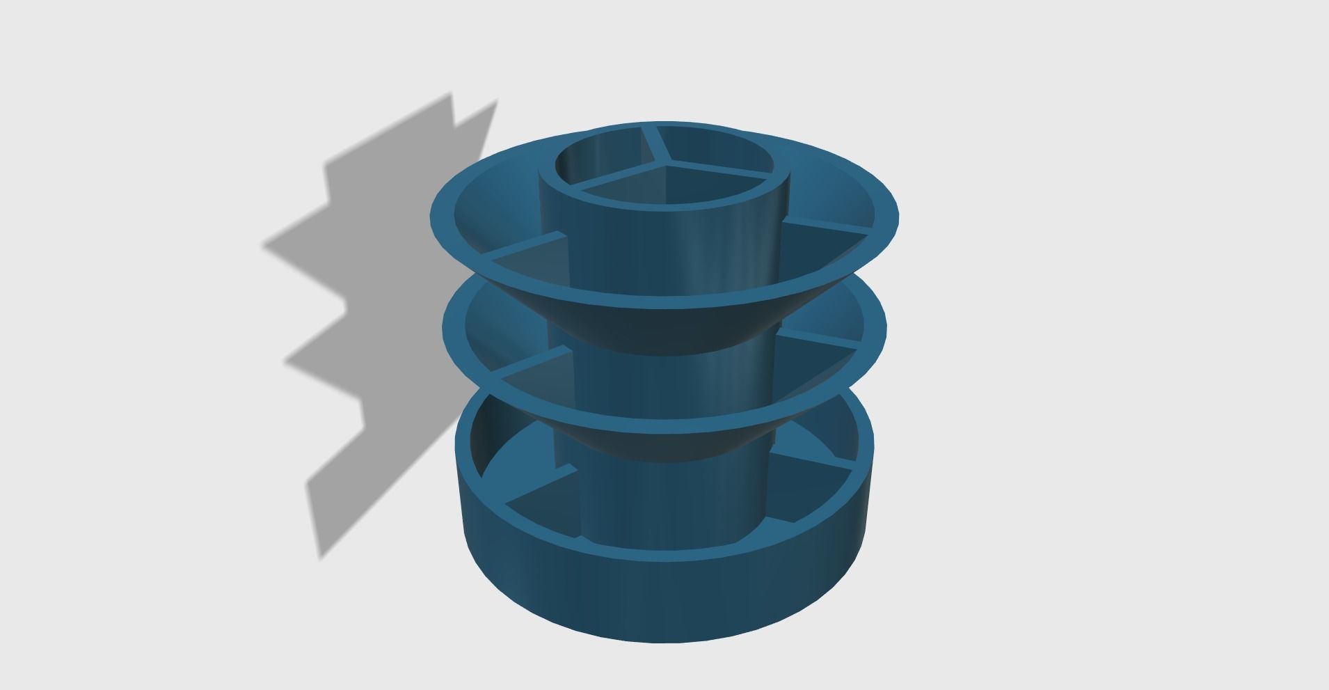 Pen holder stand easy print 3D print model_4