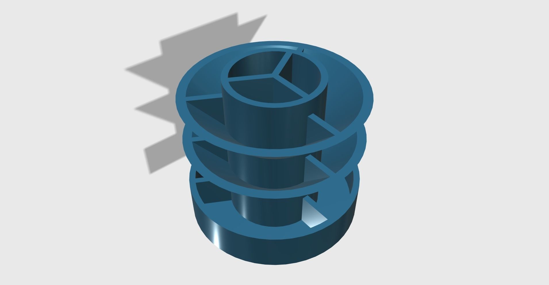 Pen holder stand easy print 3D print model_5