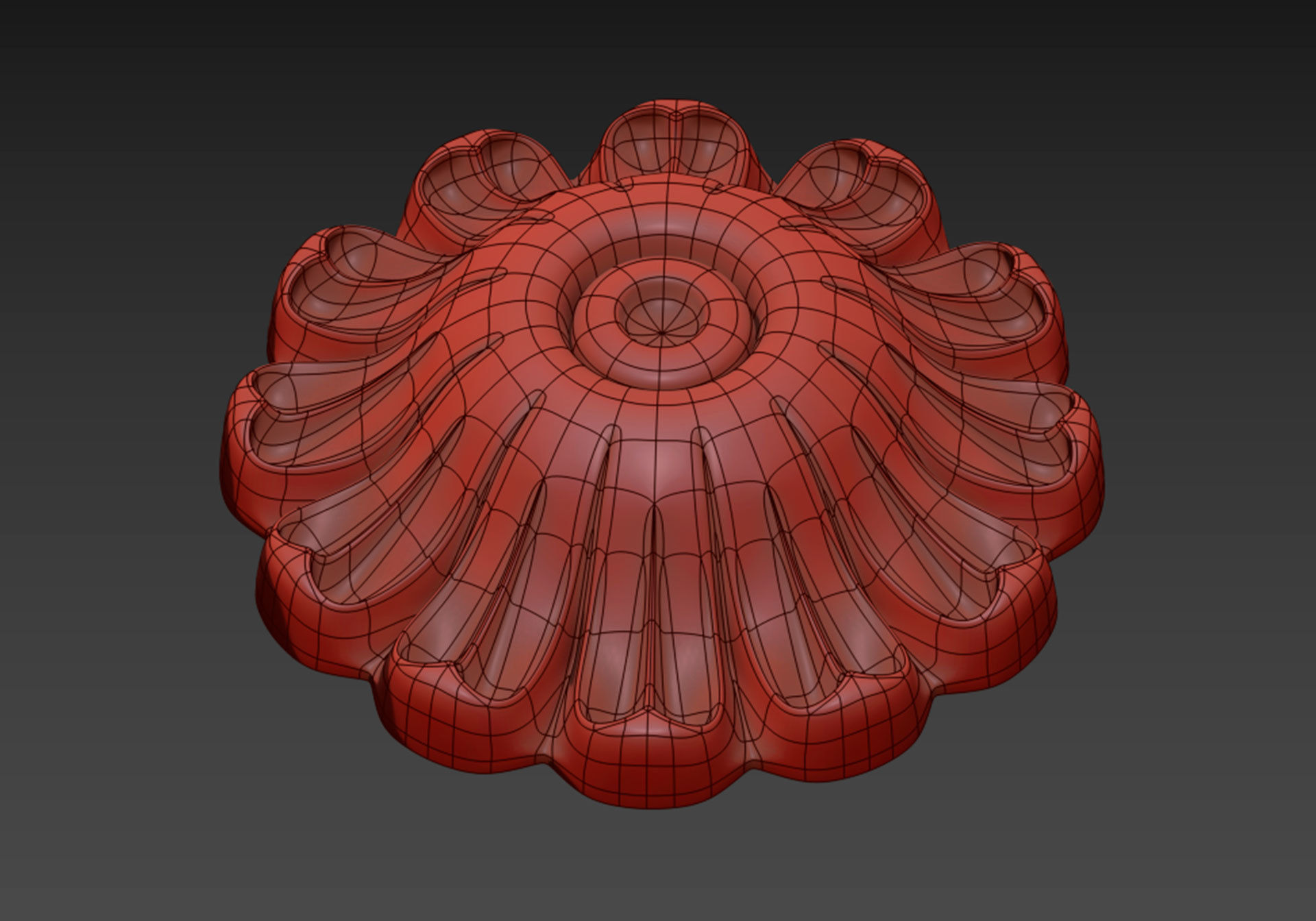 Carved rosette  3D model_8