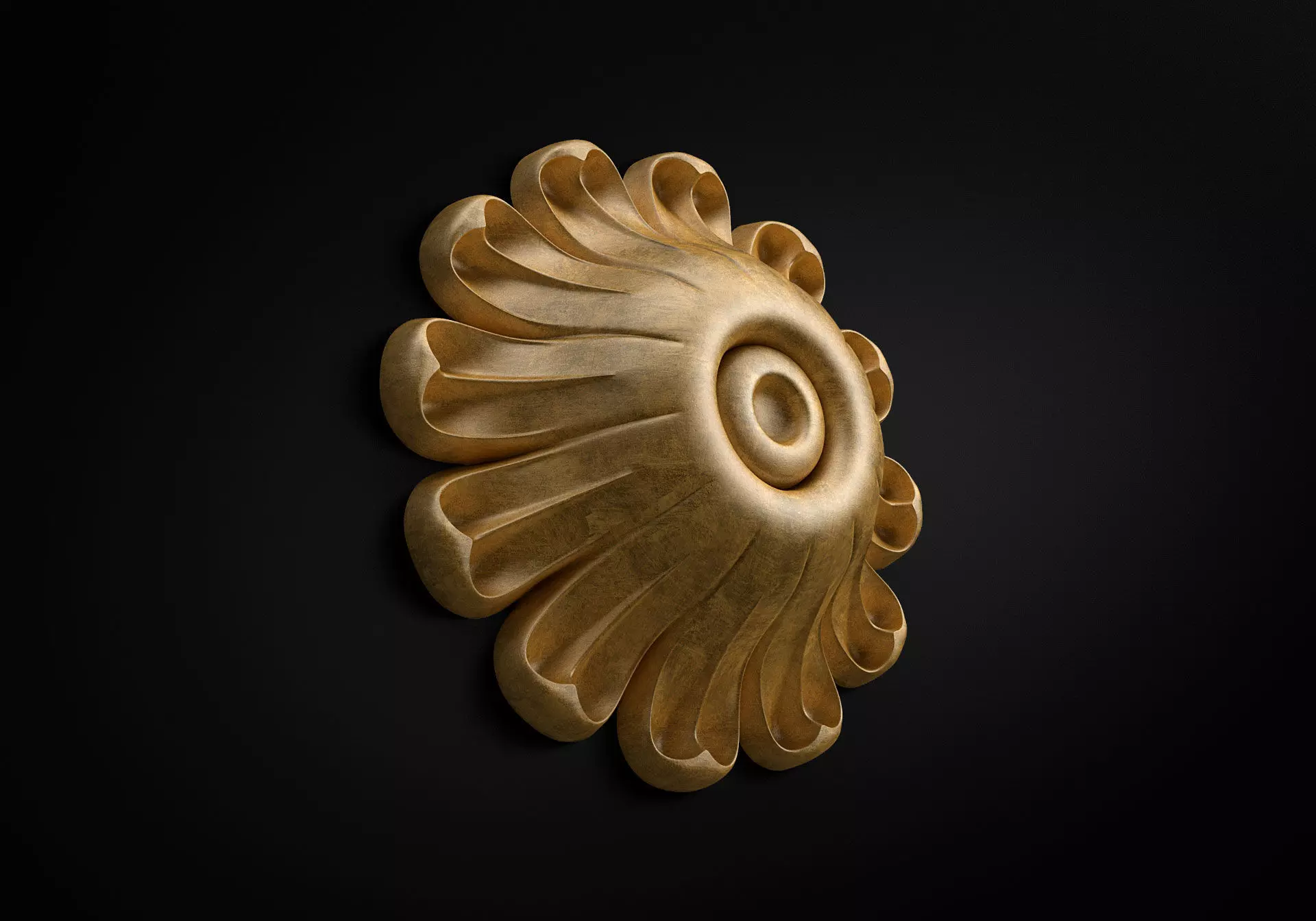 Carved rosette  3D model_0