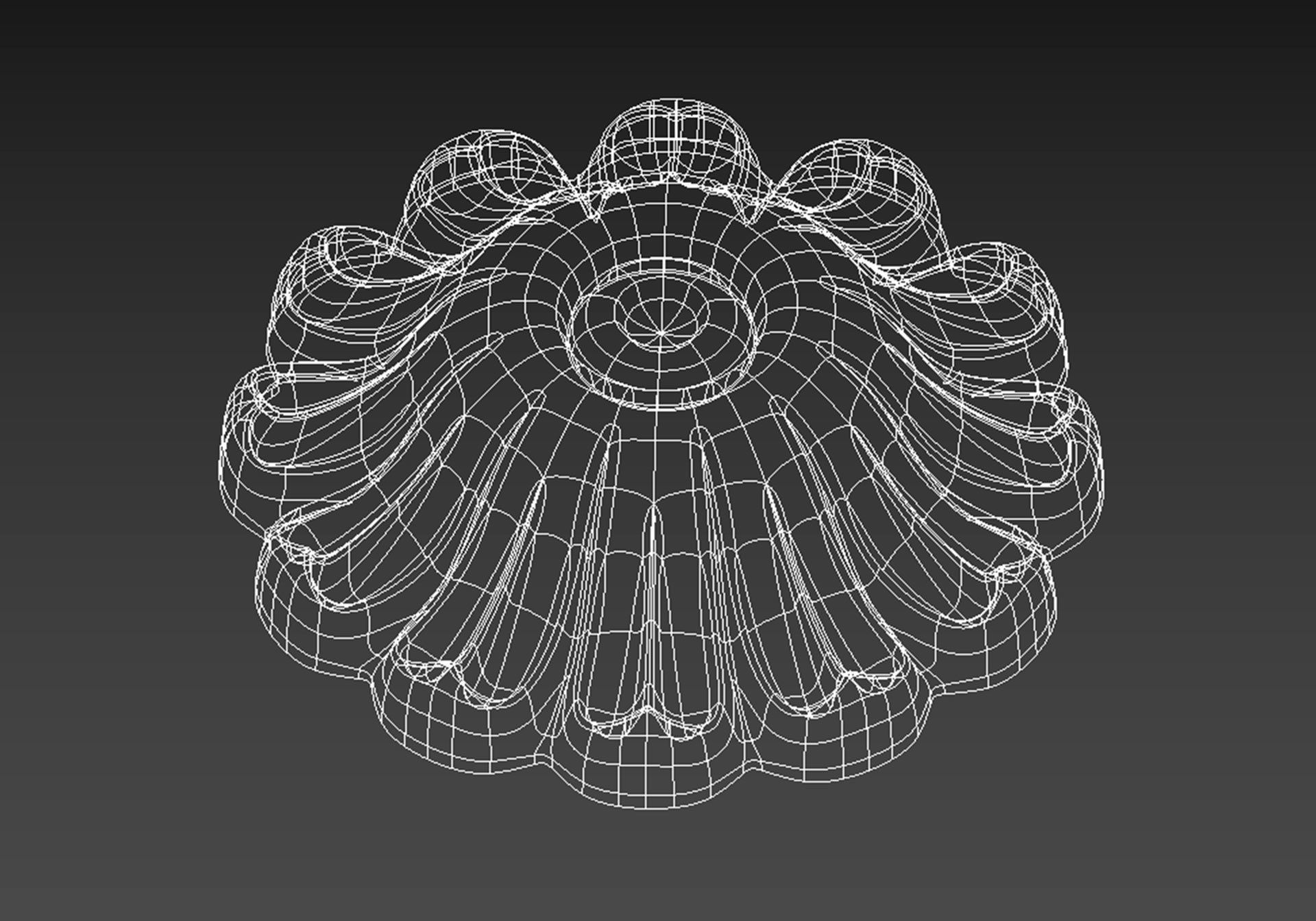 Carved rosette  3D model_9