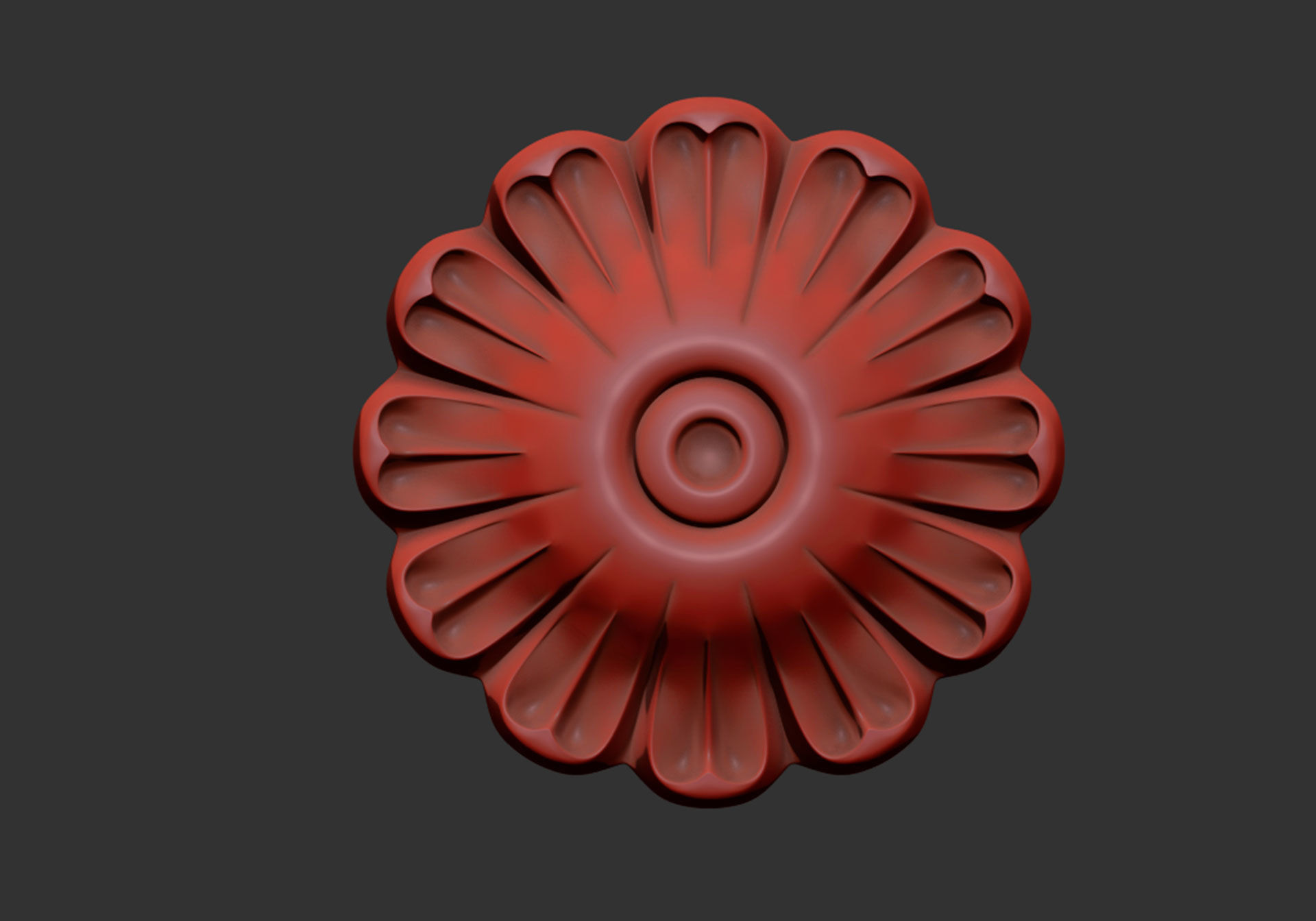 Carved rosette  3D model_5