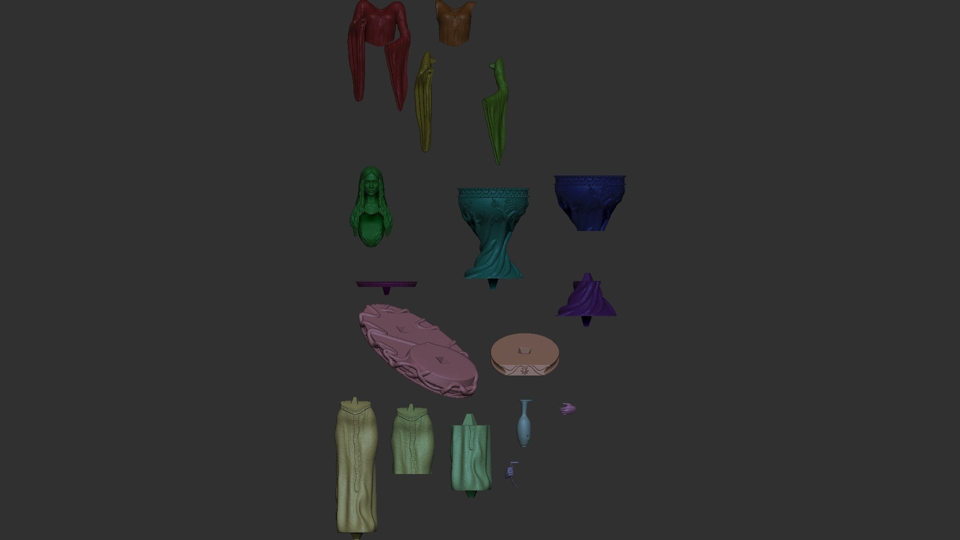 Galadriel 3D Print statue of mary 3D print model_9