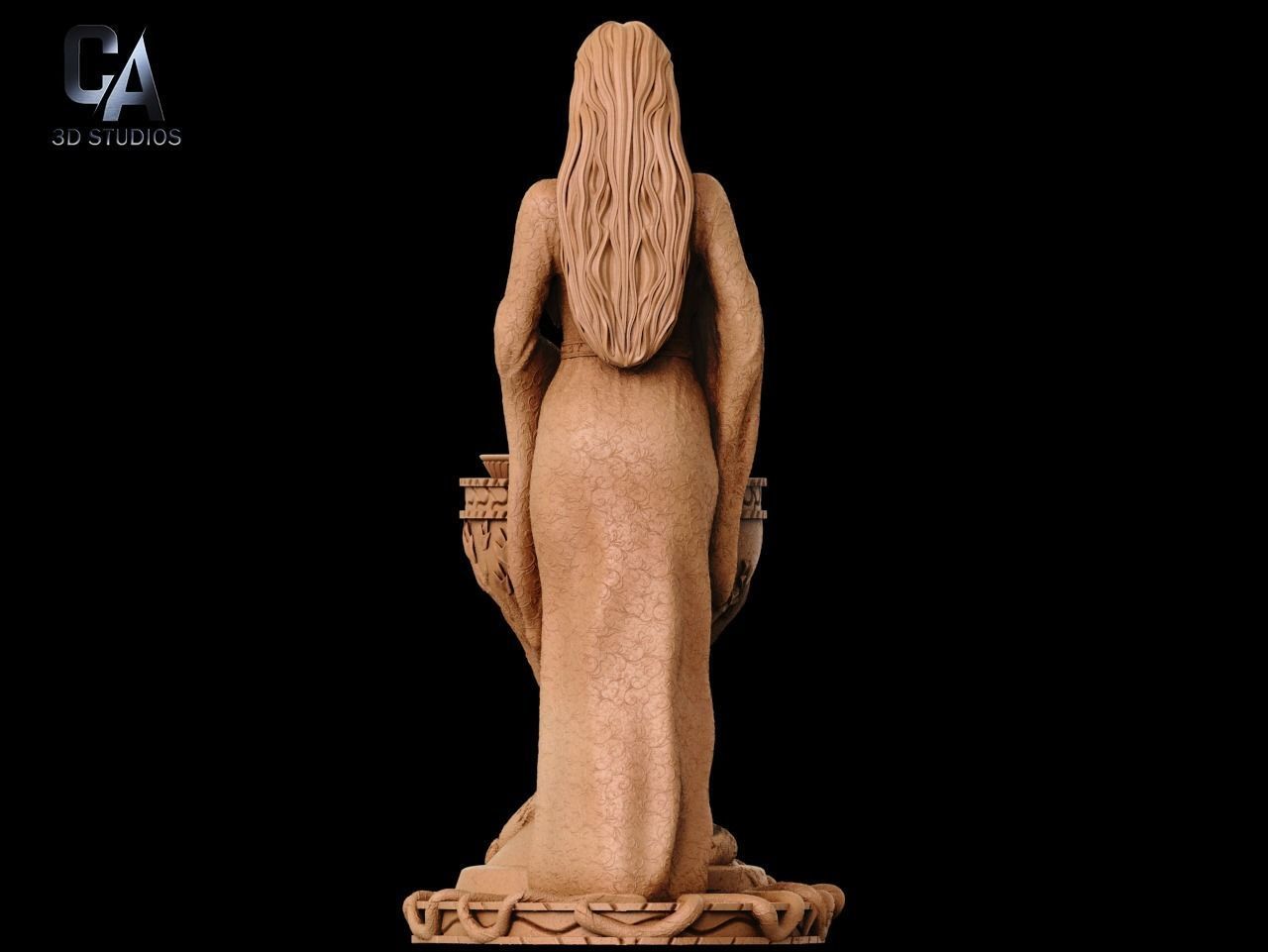 Galadriel 3D Print statue of mary 3D print model_5