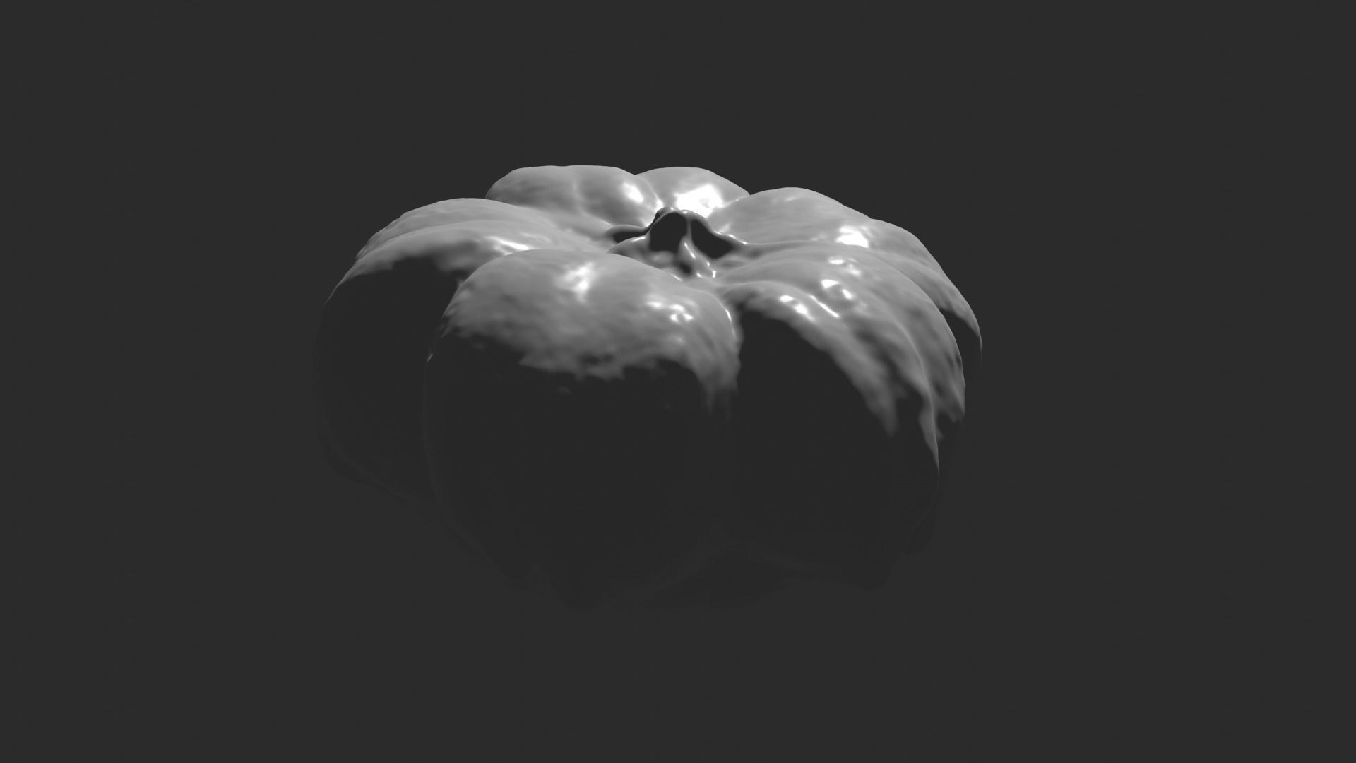 Decorative Gourd Pumpkin Squash Flower 3D Scan 3D model_19