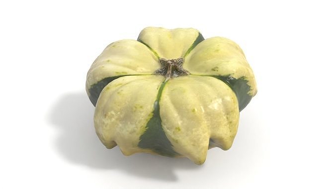 Decorative Gourd Pumpkin Squash Flower 3D Scan 3D model