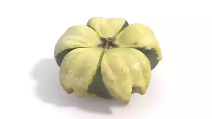 Decorative Gourd Pumpkin Squash Flower 3D Scan 3D model