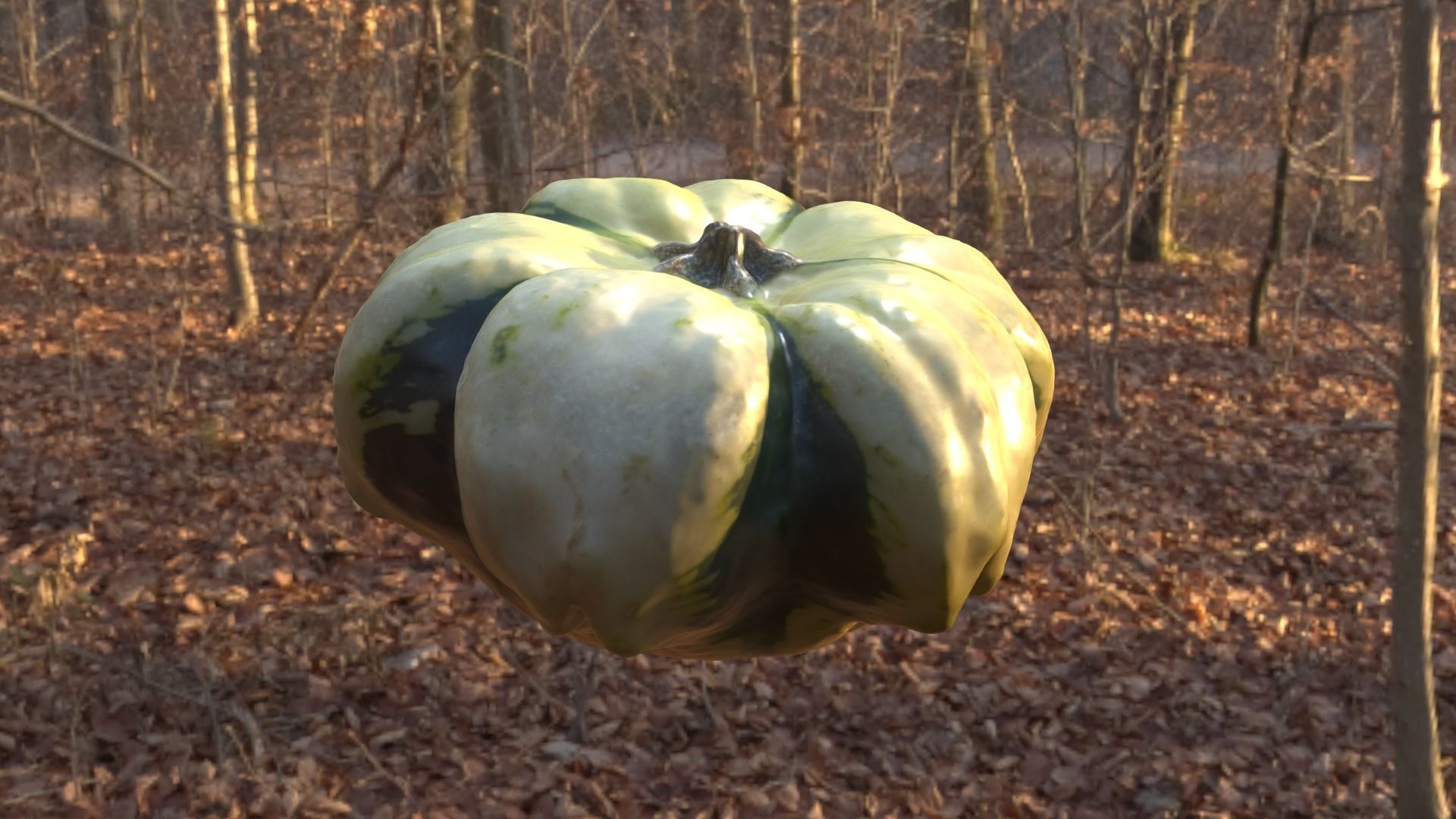 Decorative Gourd Pumpkin Squash Flower 3D Scan 3D model_28