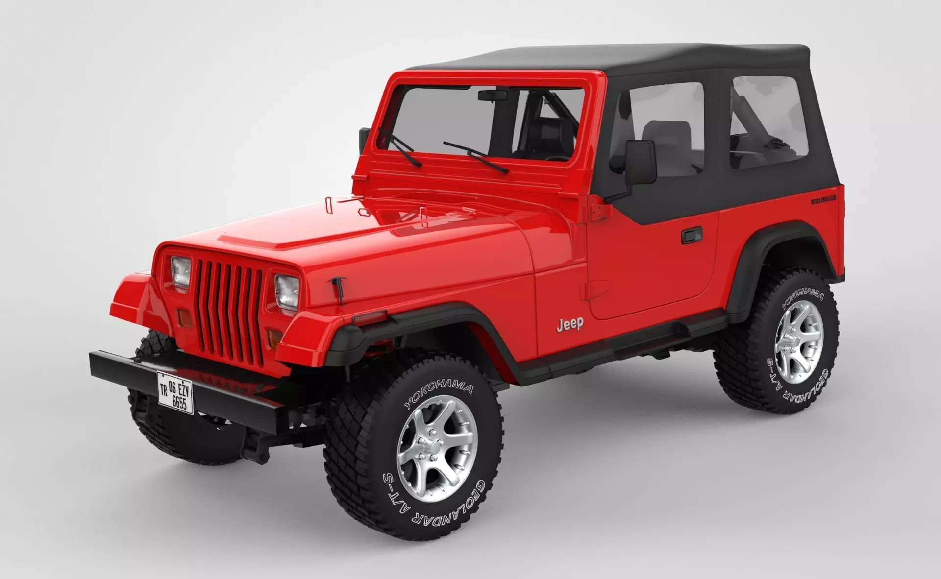 Jeep Wrangler YJ 1987 3D model