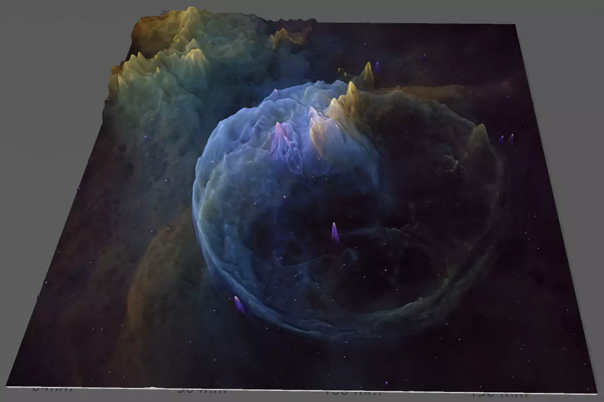Buble Nebula DEEP SKY OBJECT 3D SOFTWARE ANALYSIS 3D print model_0