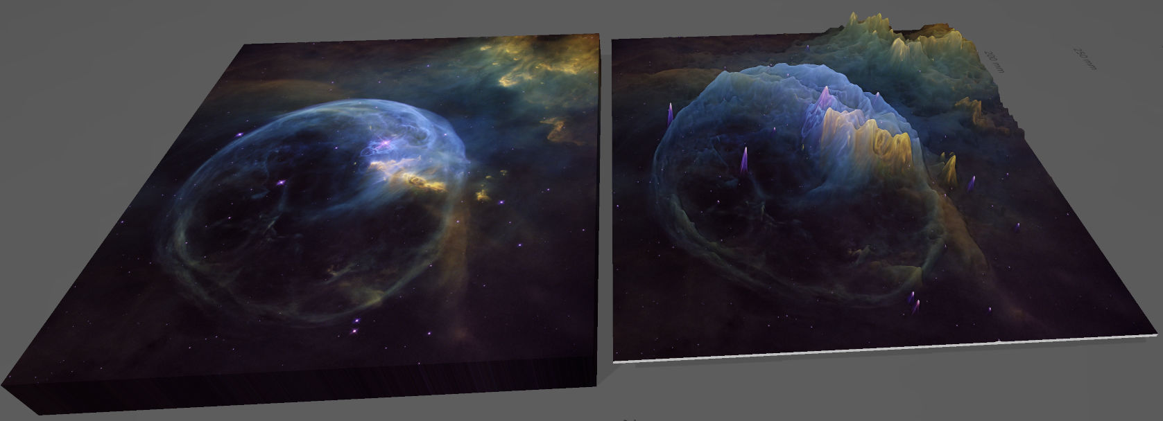 Buble Nebula DEEP SKY OBJECT 3D SOFTWARE ANALYSIS 3D print model_1