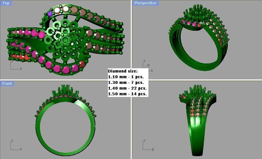 Ring - 1061 3D print model_3