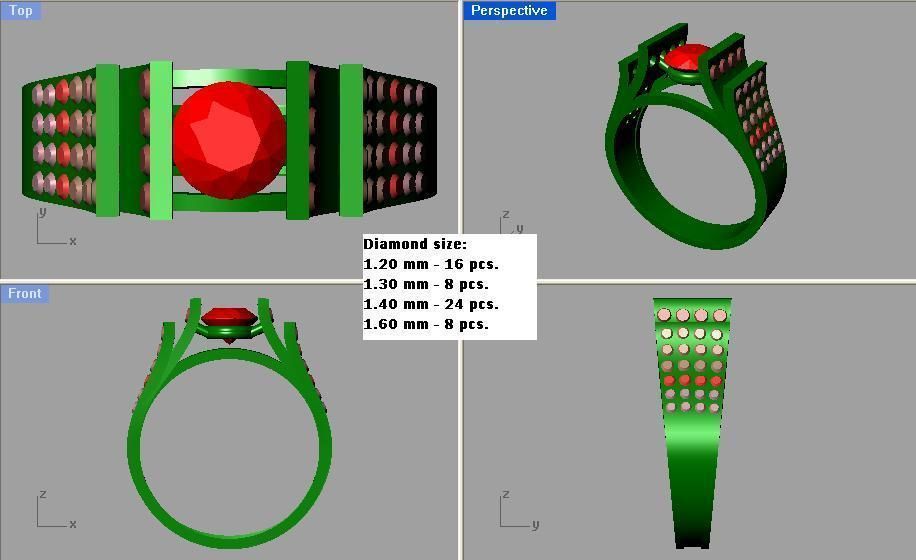 Ring - 484 3D print model_3