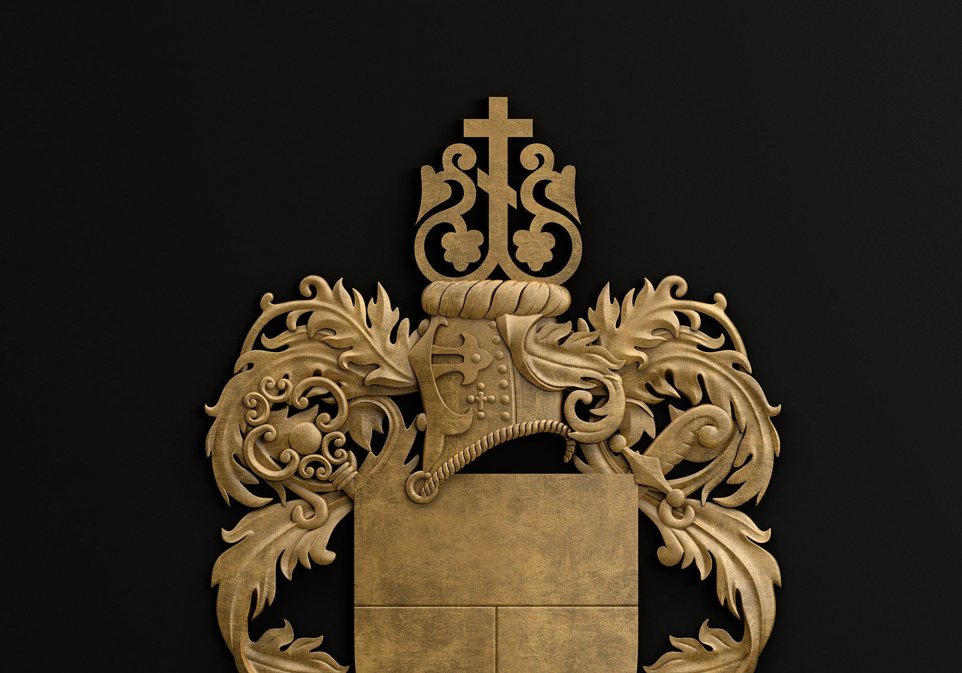 Coat of arms 3D model_3