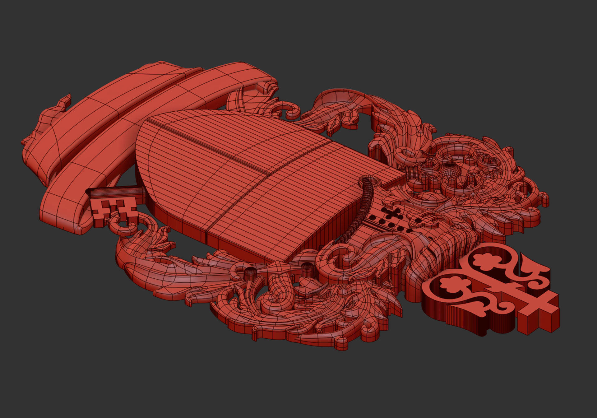 Coat of arms 3D model_7