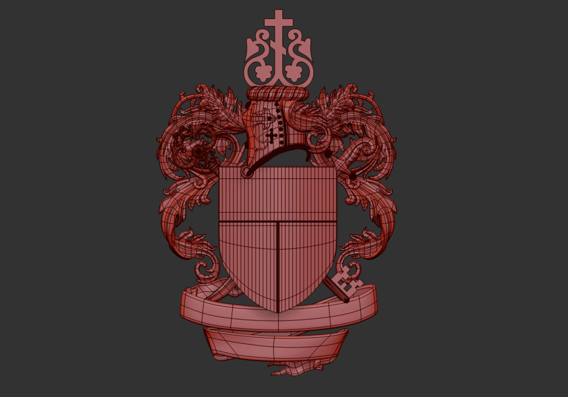 Coat of arms 3D model_10