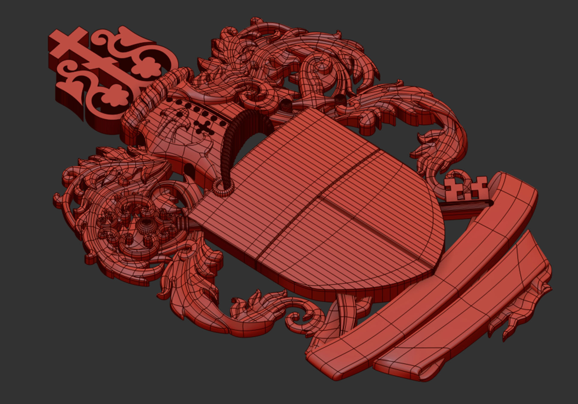 Coat of arms 3D model_6