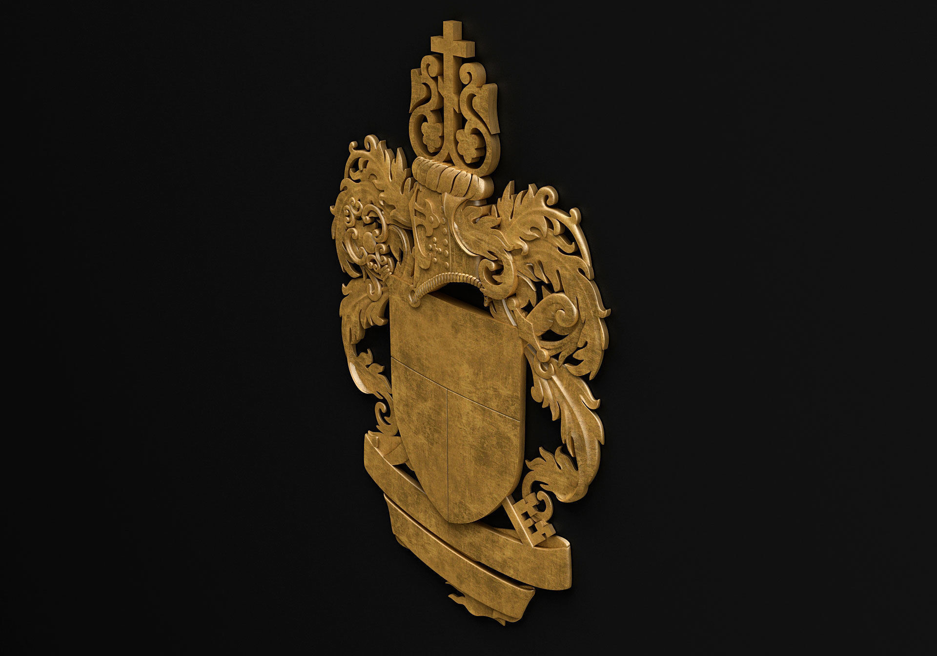 Coat of arms 3D model_2