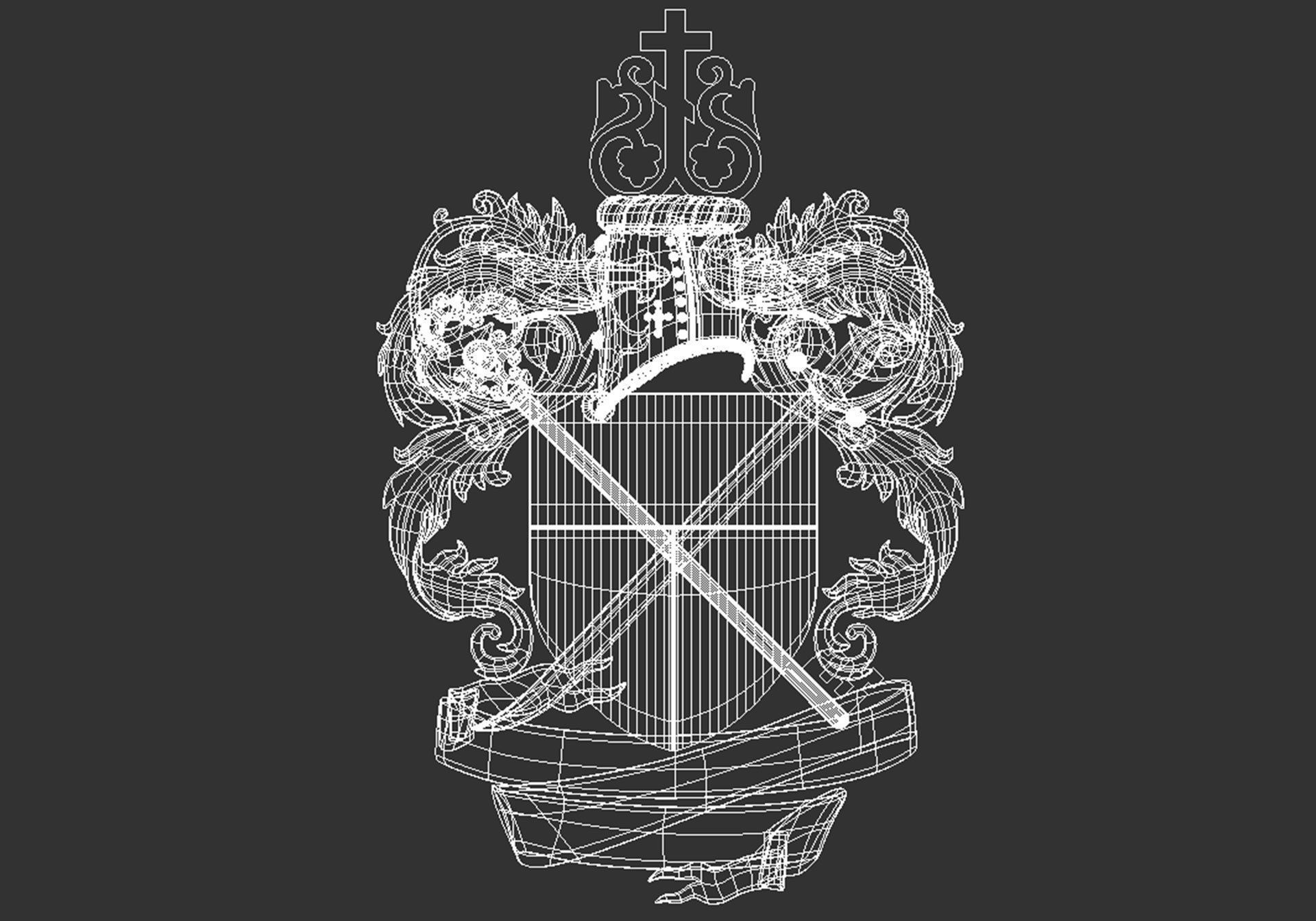 Coat of arms 3D model_11