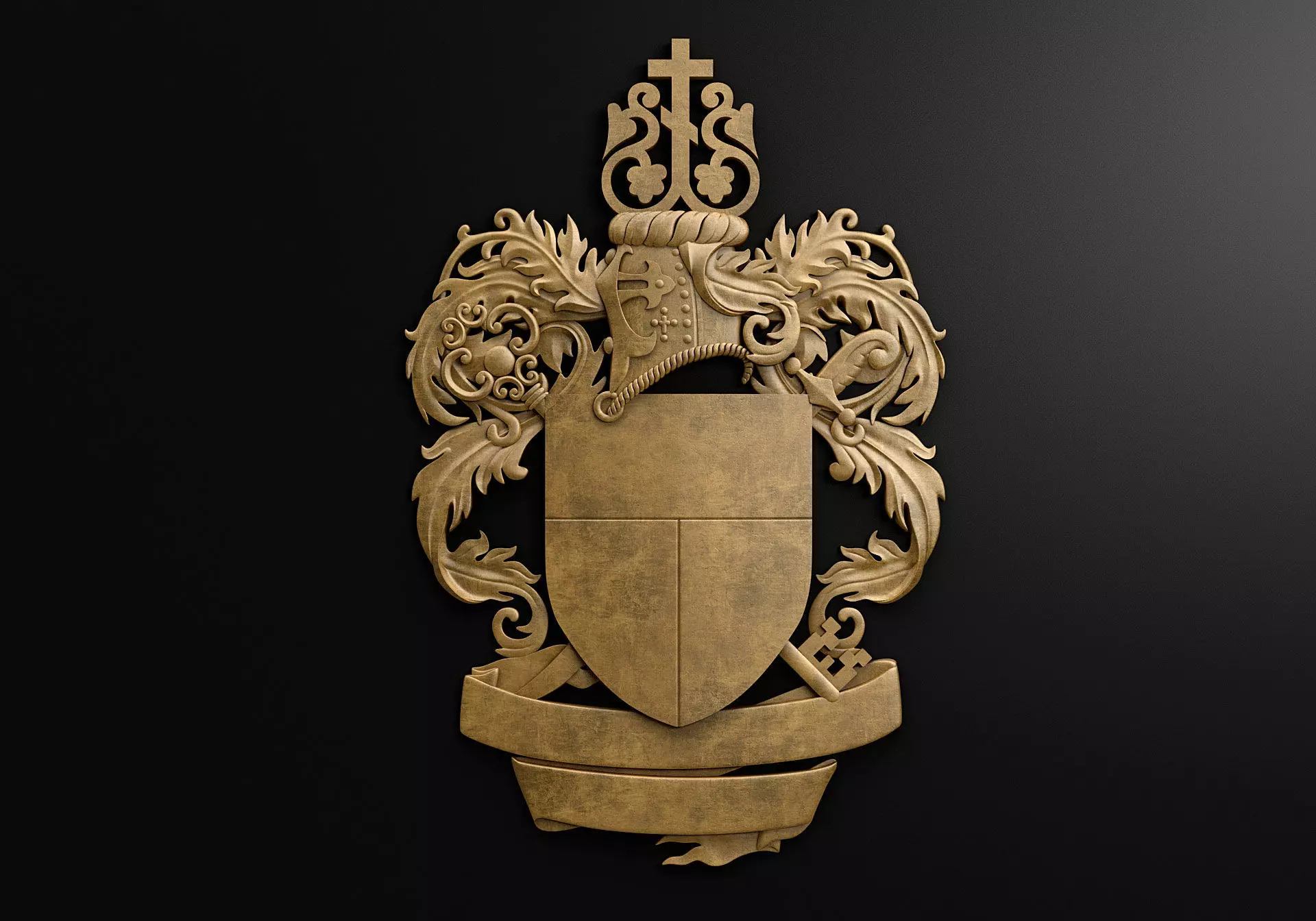 Coat of arms 3D model_0