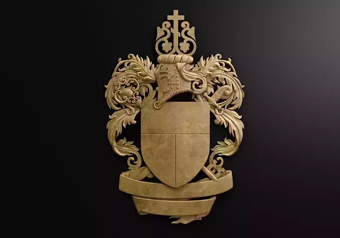 Coat of arms 3D model
