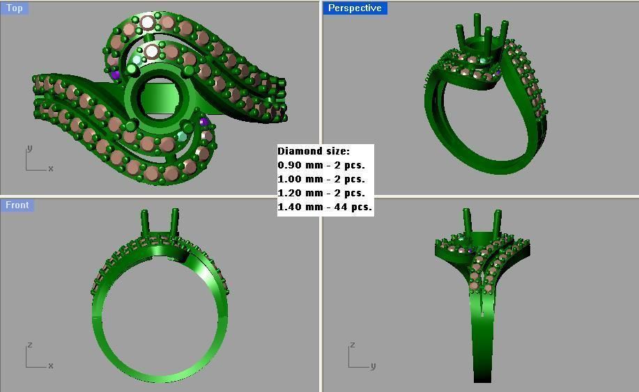Ring - 438 3D print model_3