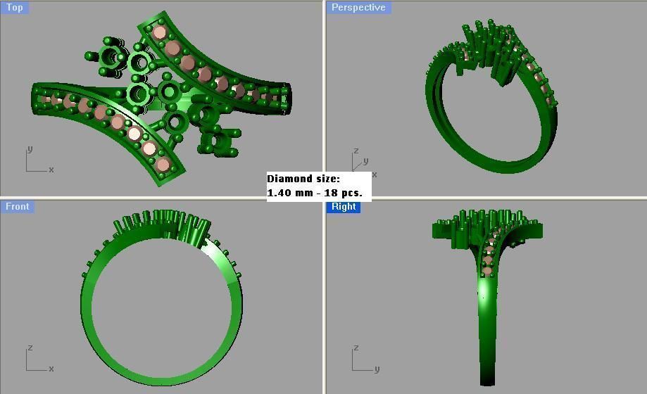 Ring - 1069 3D print model_3