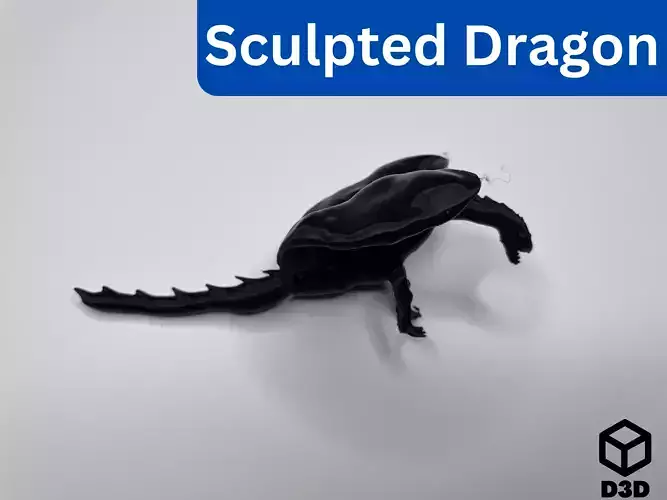 Sculpted Dragon Free 3D model