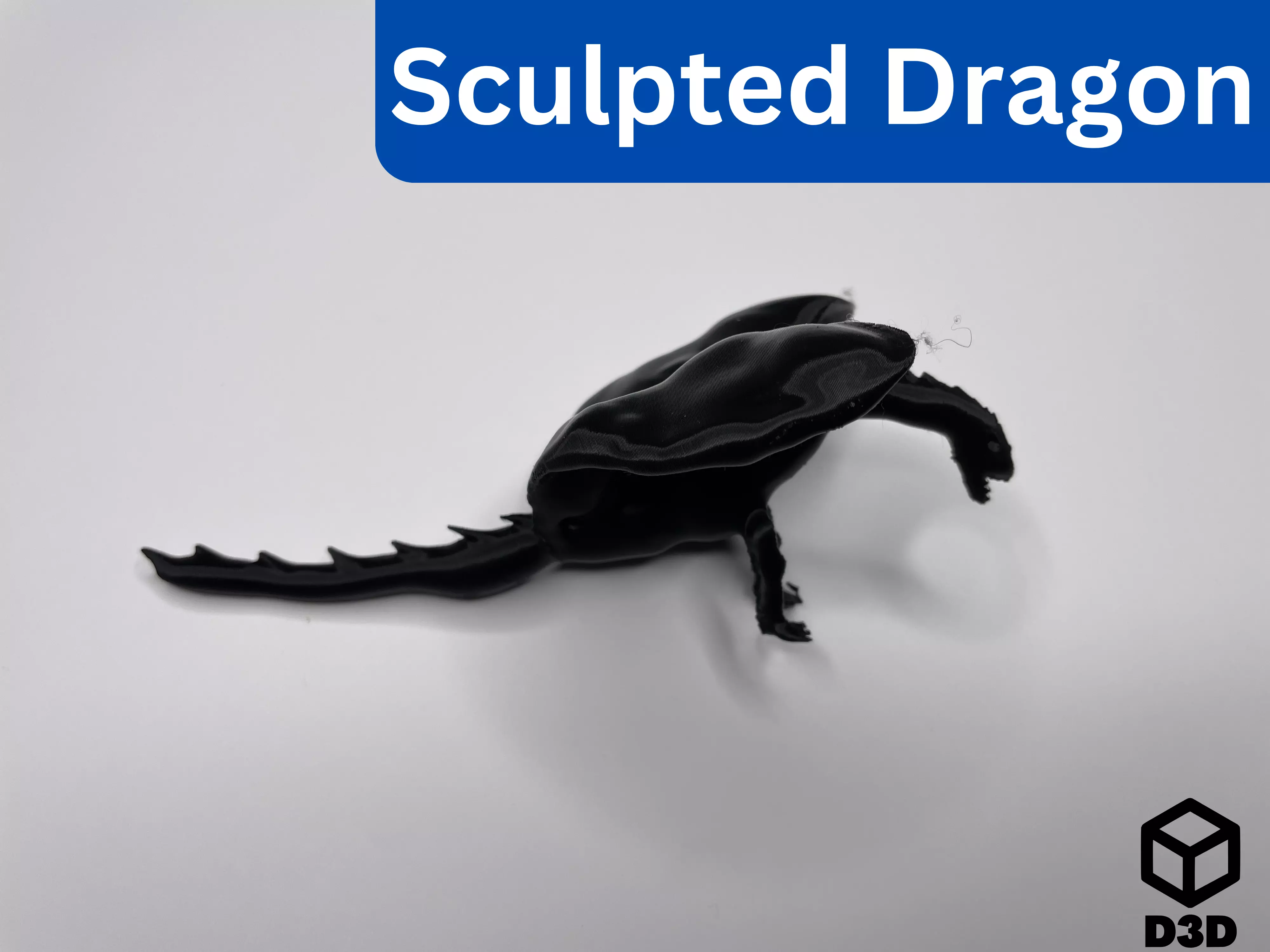 Sculpted Dragon Free 3D model_0