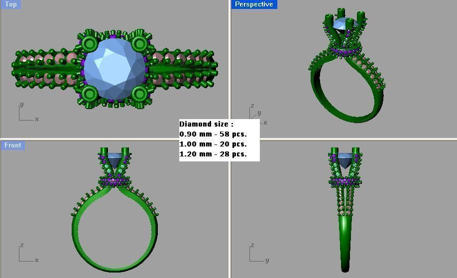 Ring - 1049 3D print model_3