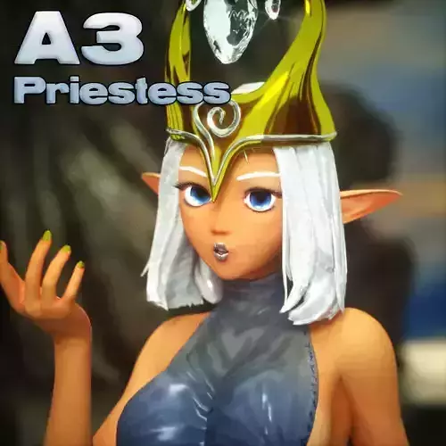 Preistess for Aiko 3 for Poser or Daz 3D model