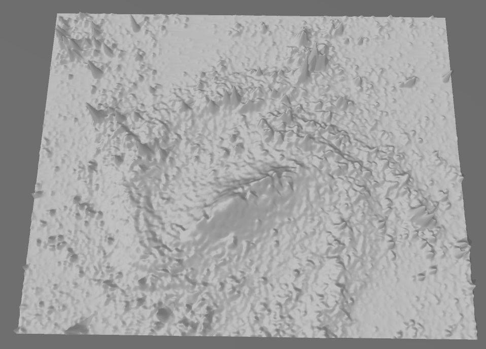 NGC 1073 deep sky object 3d software analysis 3D print model_4