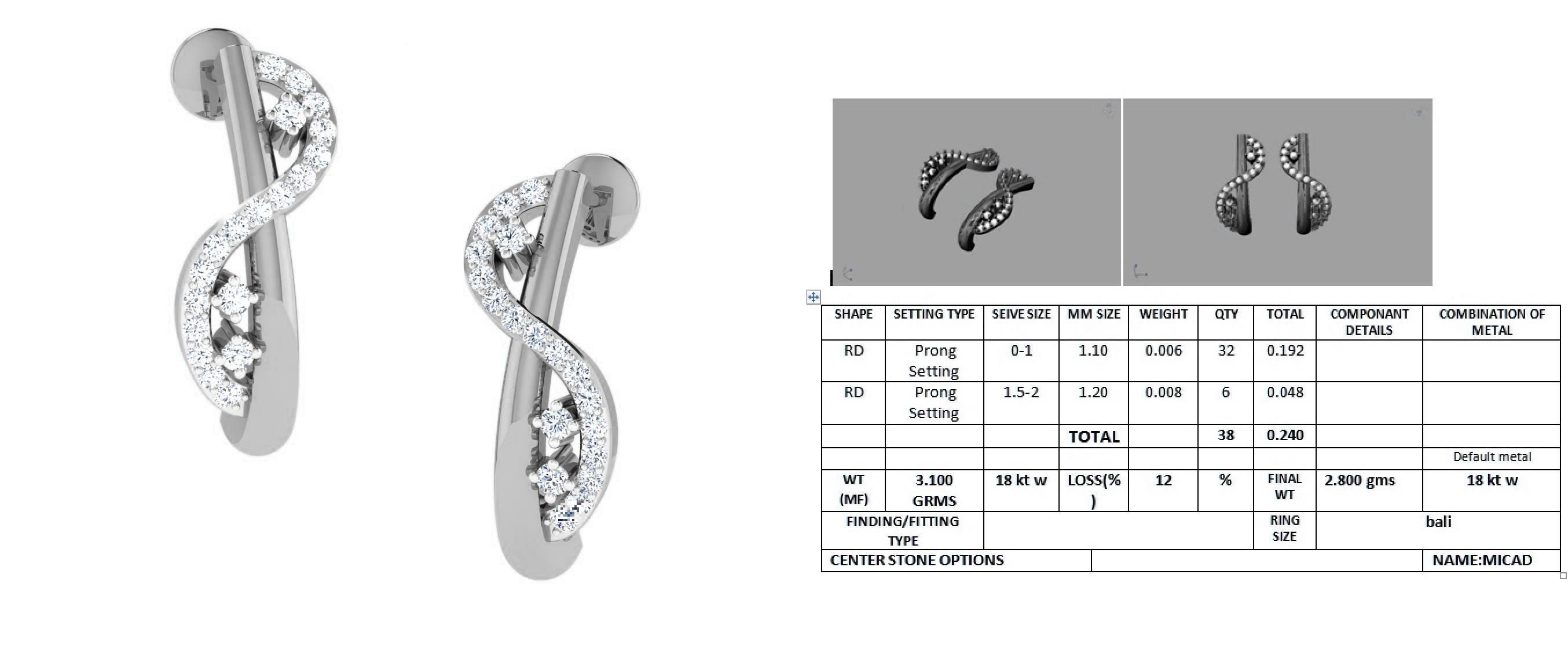 Earrings - 48 3D print model_3