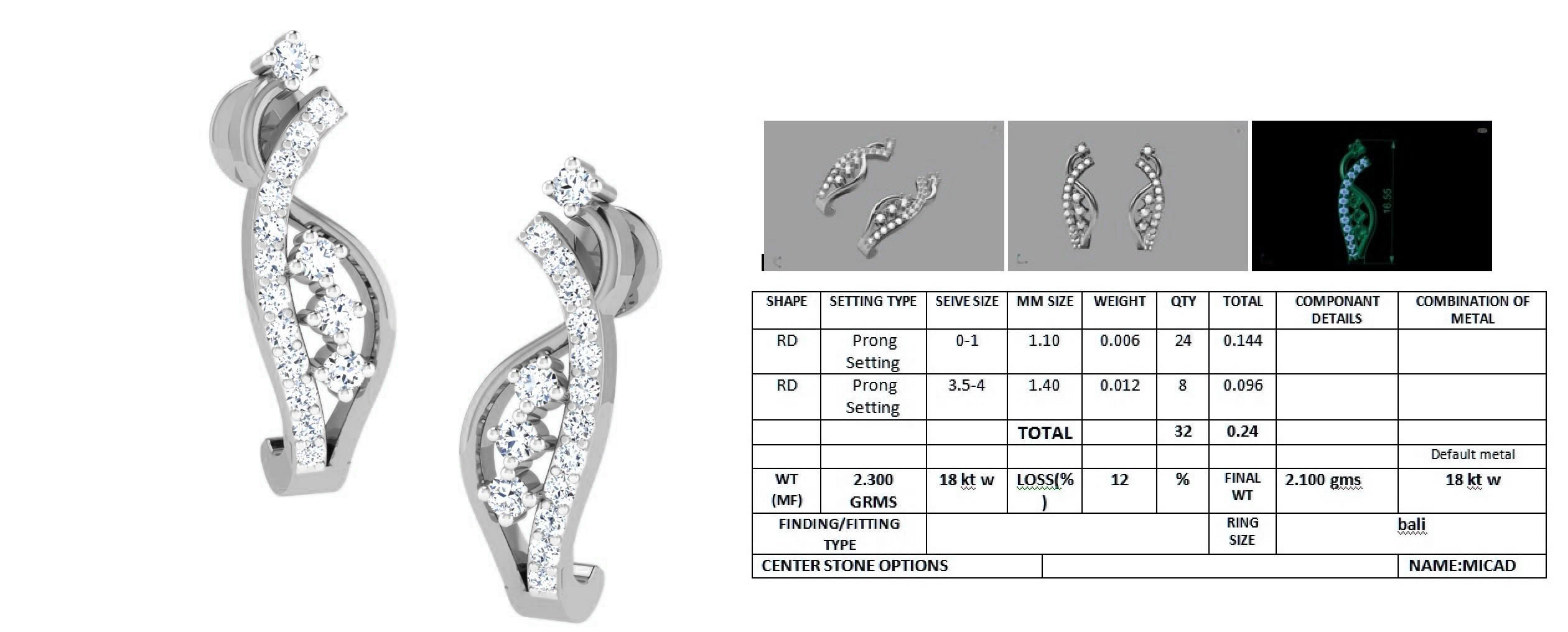 Earrings - 39 3D print model_3