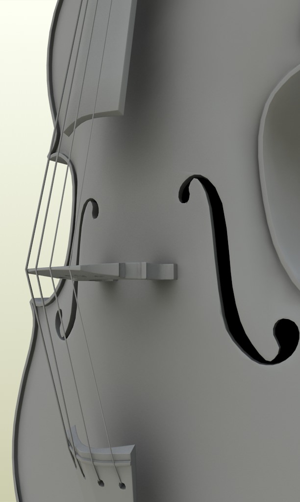 Violoncello cello 3D model_3