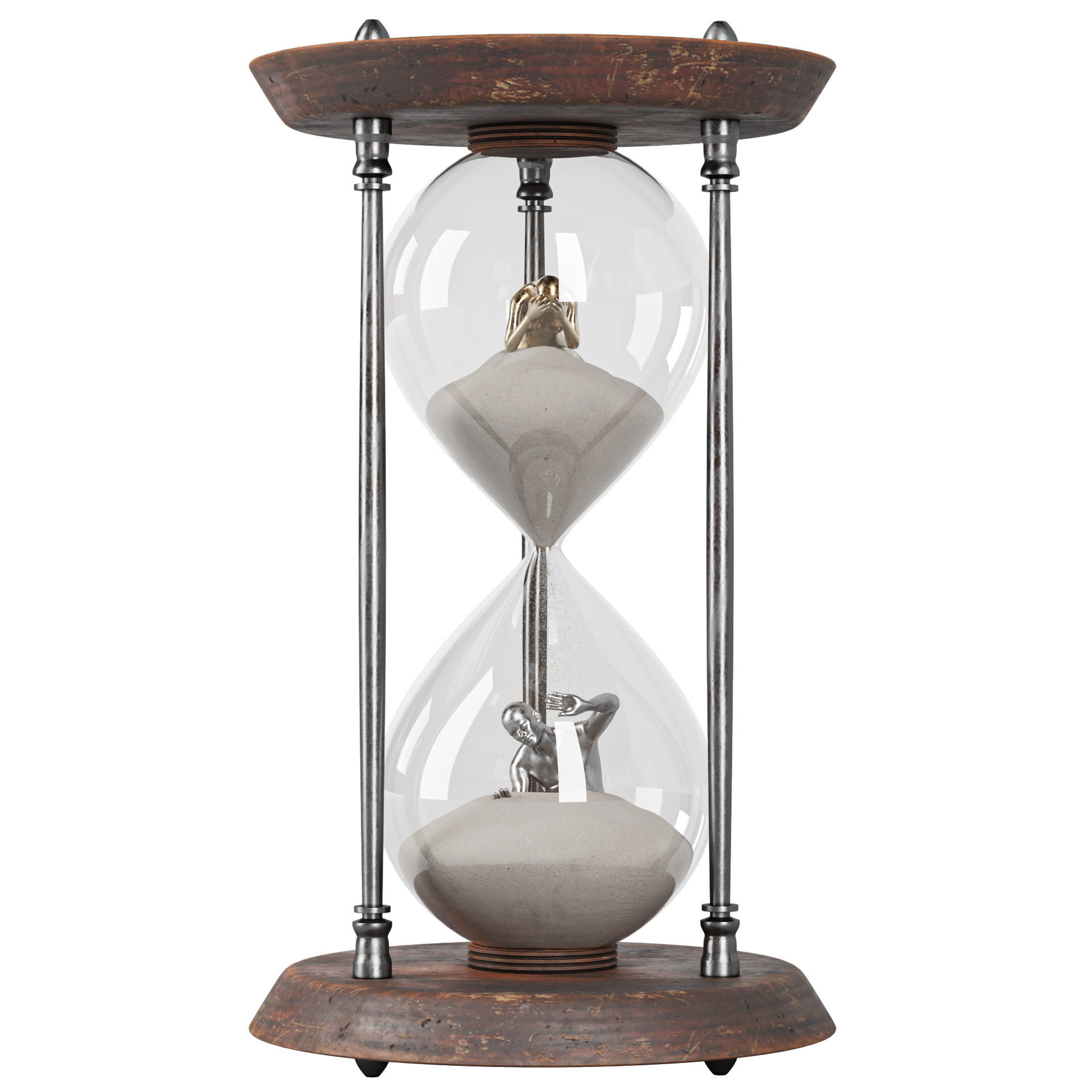 Decorative Sandclock 3D model_1