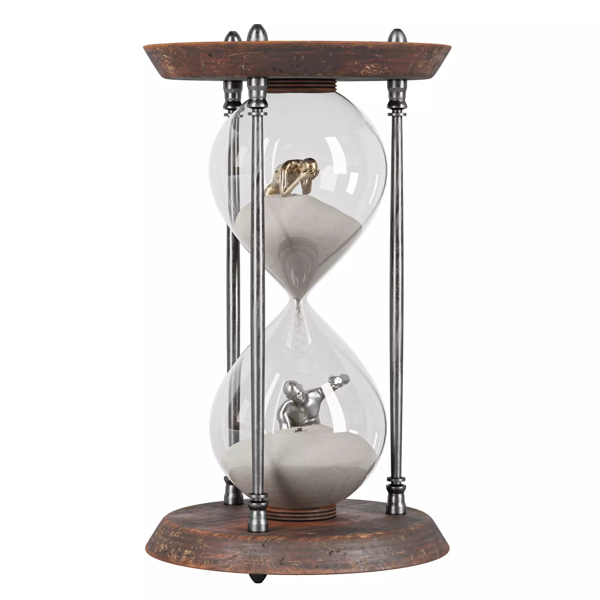 Decorative Sandclock 3D model_0