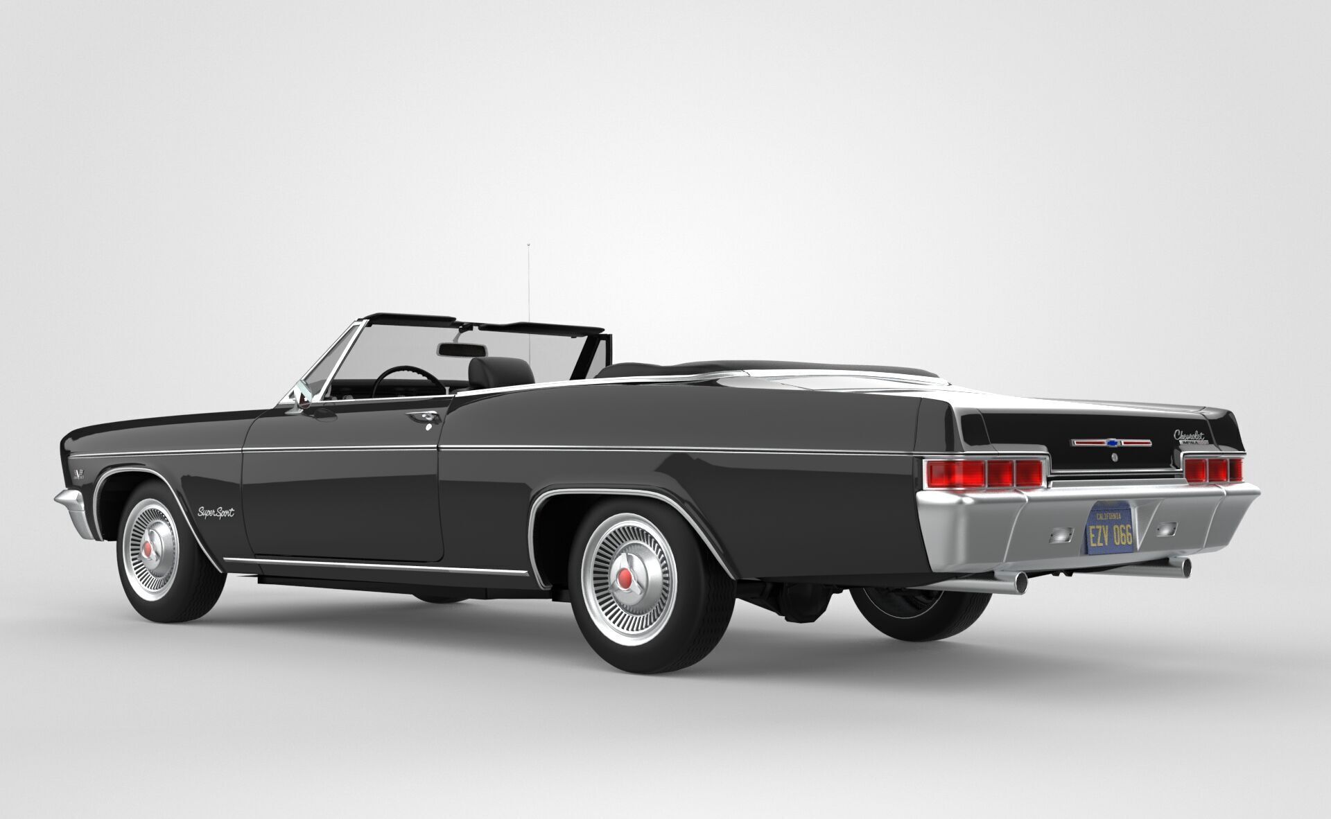 Chevrolet Impala Convertible 1966 3D model_2