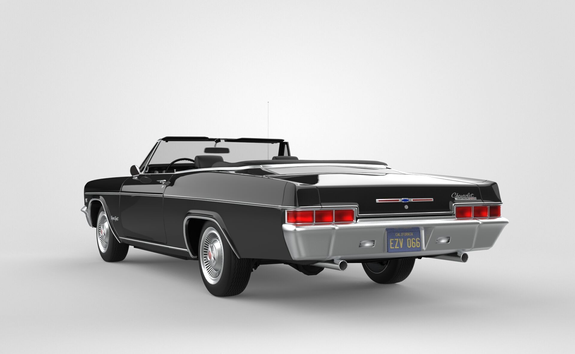 Chevrolet Impala Convertible 1966 3D model_3