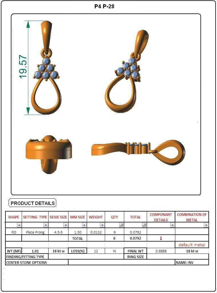 Pendant - 28 3D print model_3