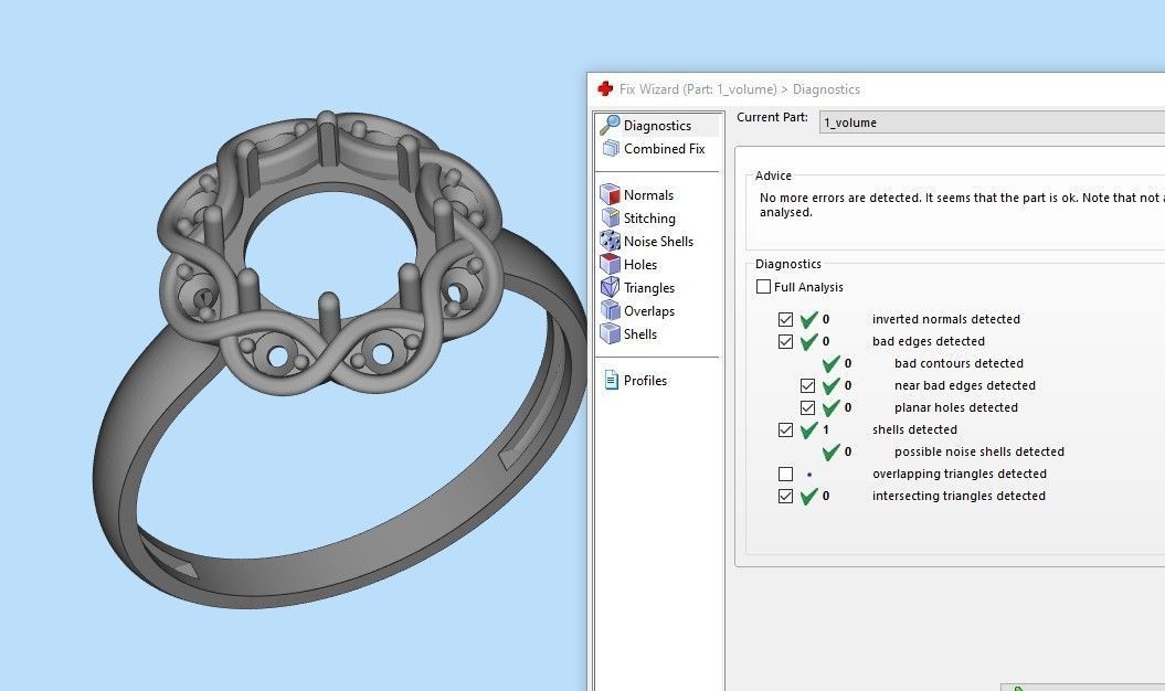 Ring with cabochon 3dm stl 3D print model_8