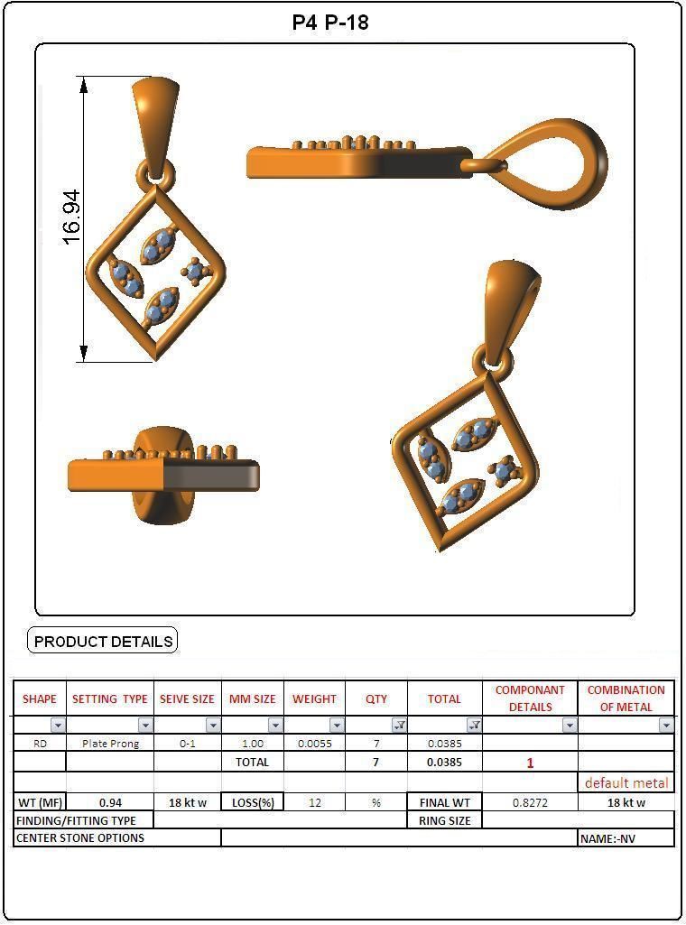Pendant - 18 3D print model_3