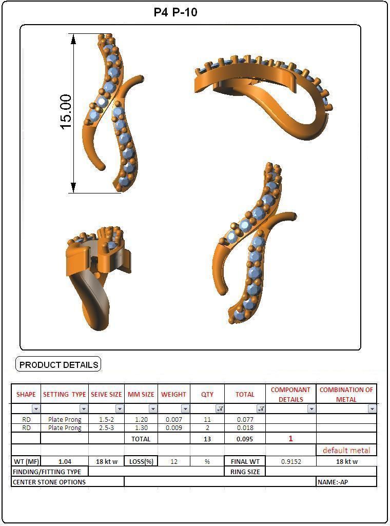 Pendant - 10 3D print model_3