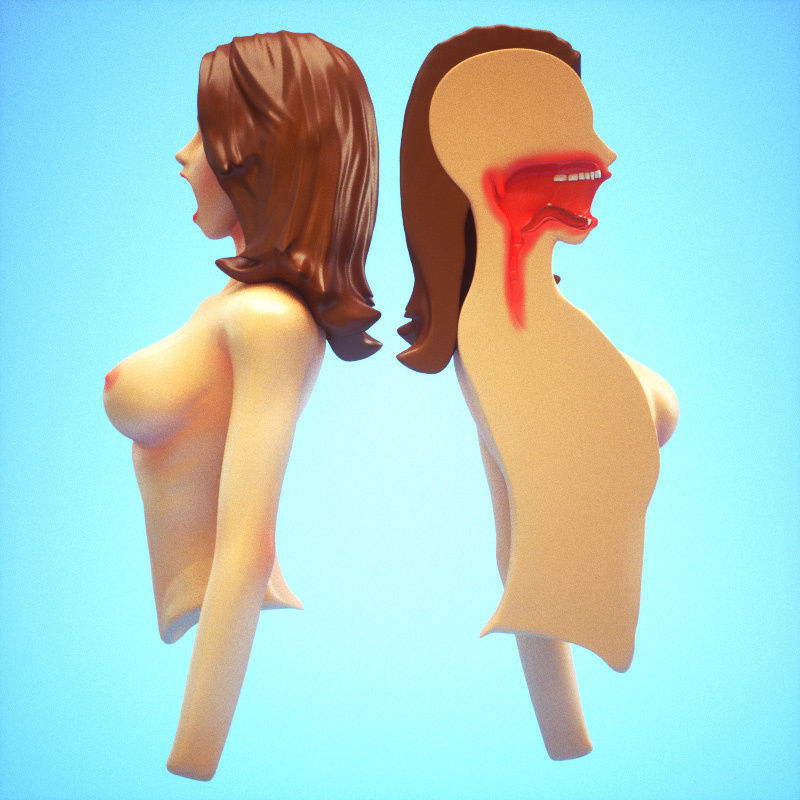 Woman Inside 2 for Poser or Daz 3D model_3