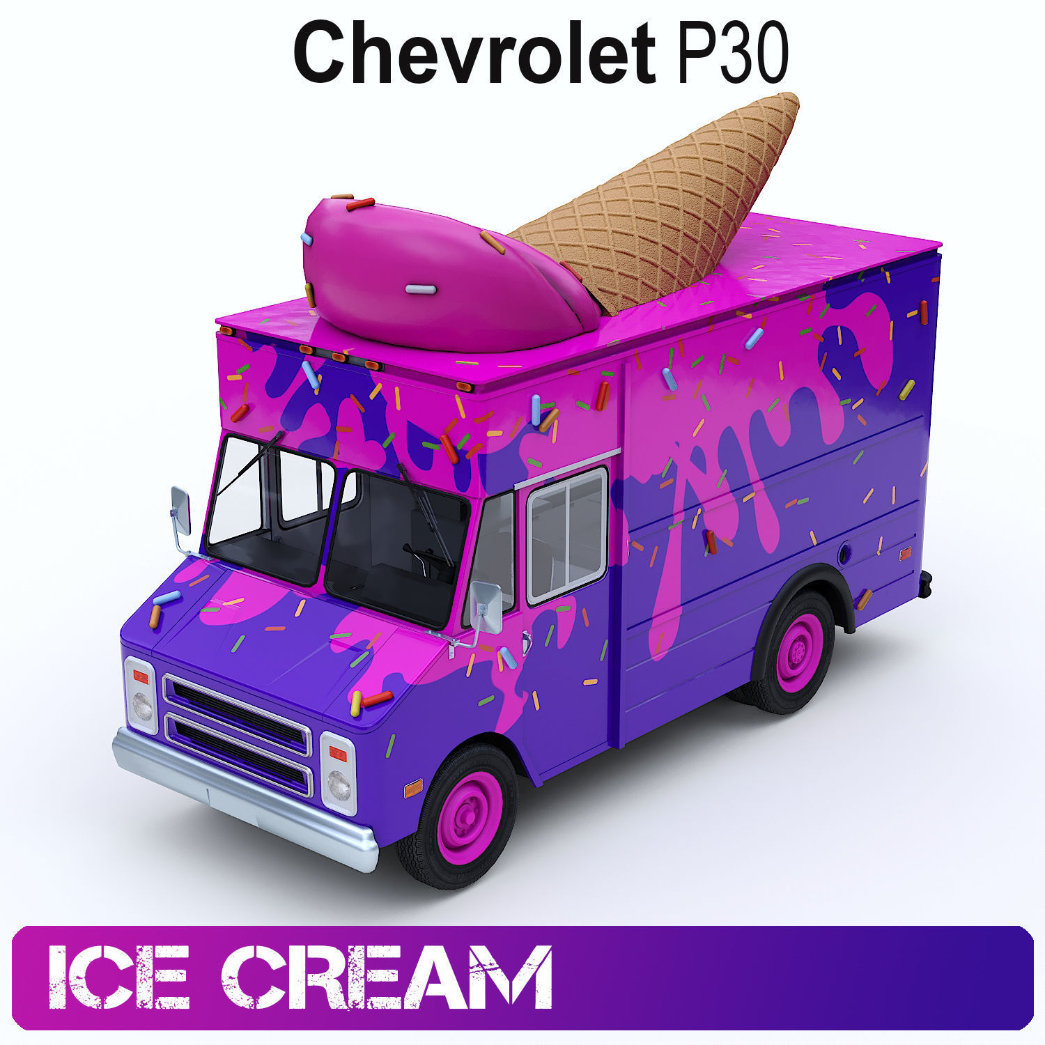 Step Vans 5 in 1 3D Model Collection_7