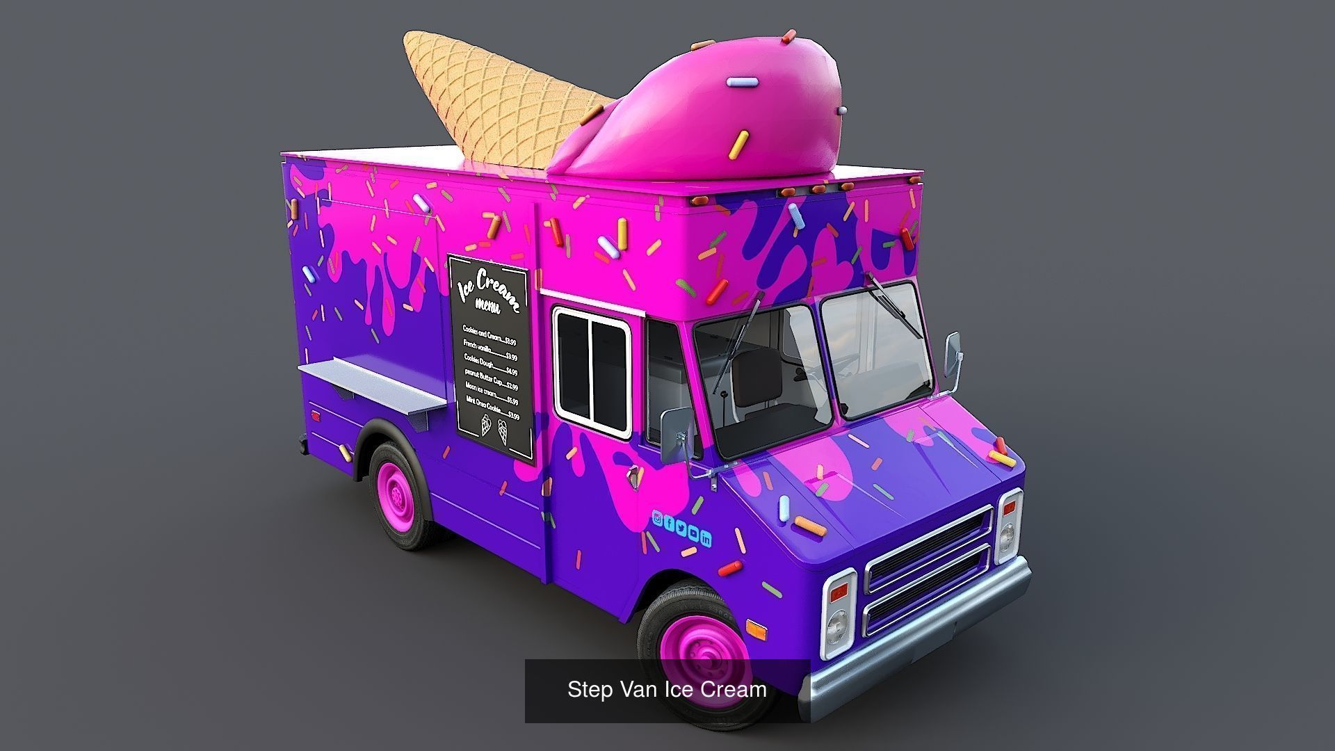 Step Vans 5 in 1 3D Model Collection_12